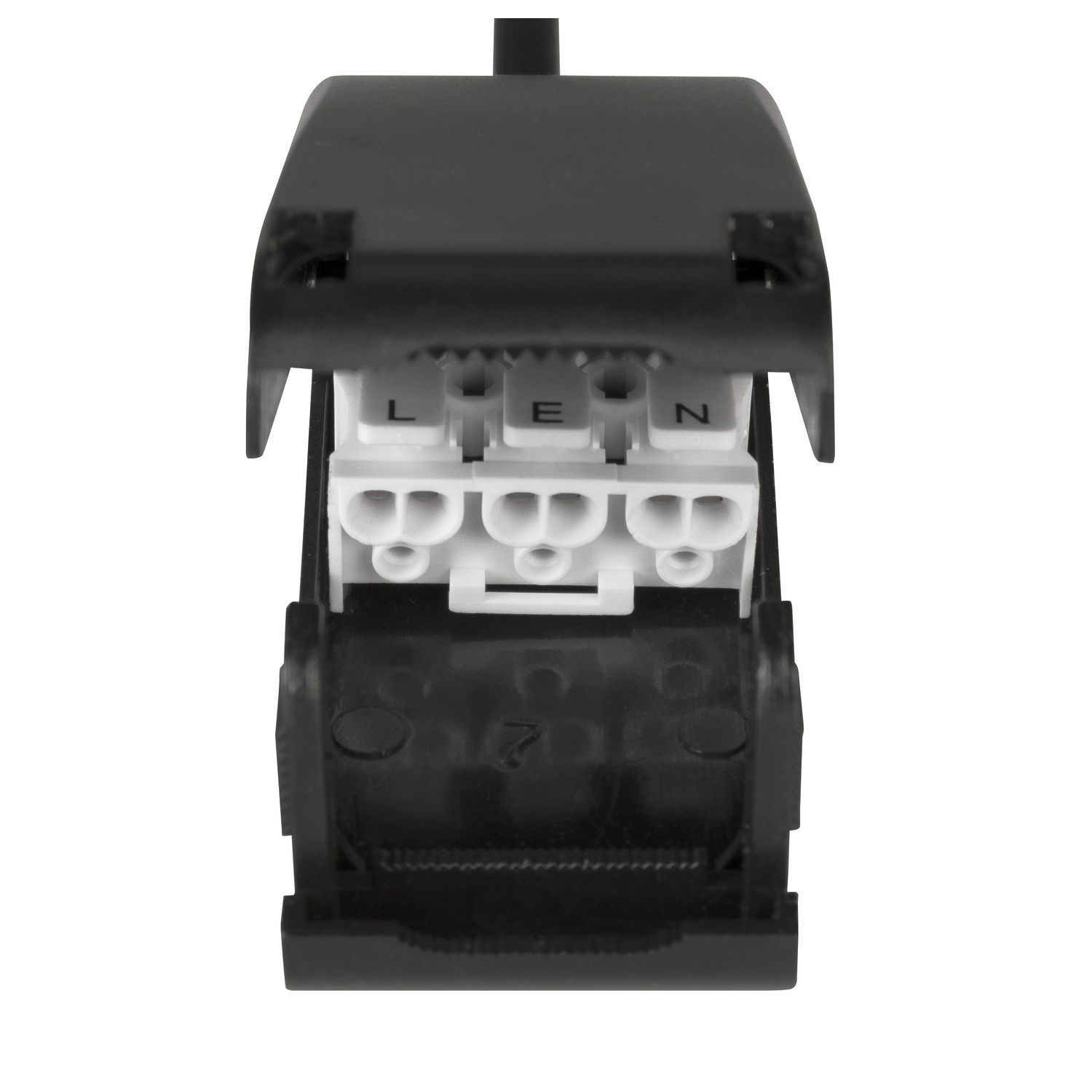 LED-Einbaustrahler 10W sw mt IP20 1LED Ø/EB68mm Alu GU10 82x82x26mm