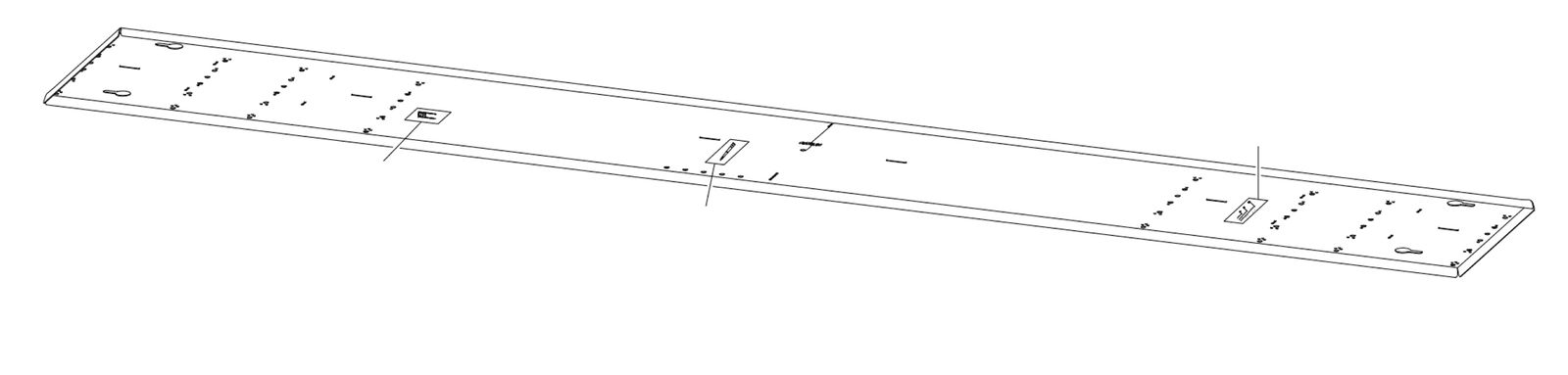 Montageplatte gr ST L1823mm B266mm H12mm