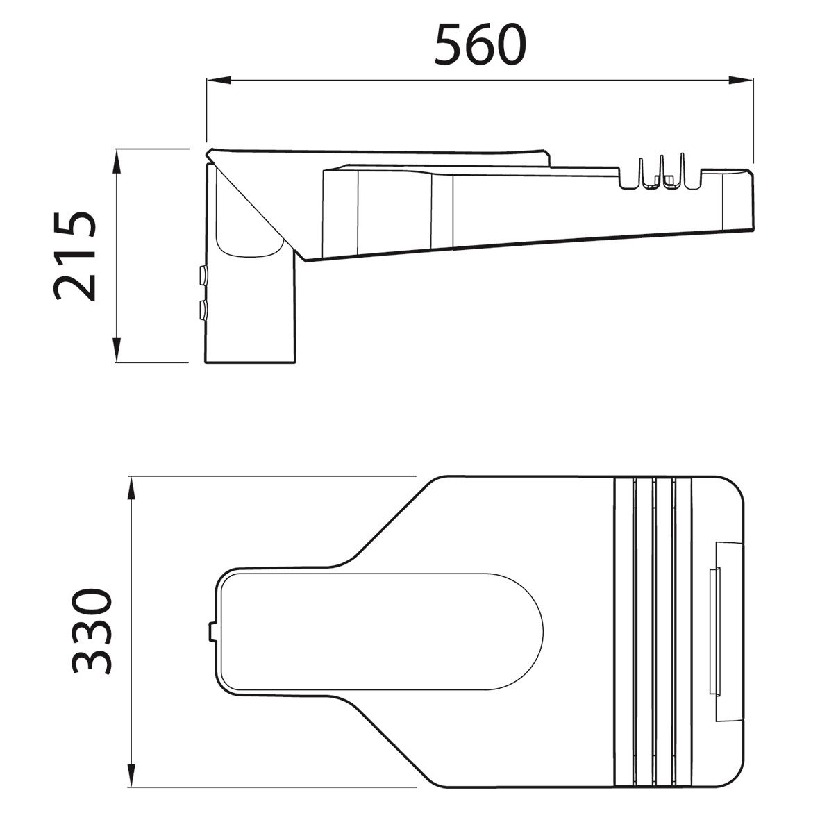LED-Aufsatzleuchte 26W 42-76mm 4000K Alu 3500lm gr elektr.Trafo Kst_tr IP66 II