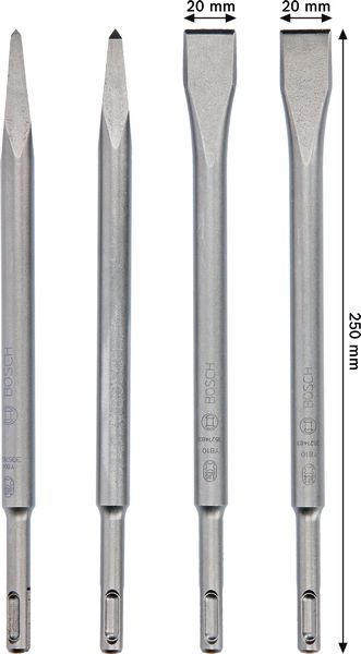 Meißelset für Bohrhammer SDSplus 4Wkzg