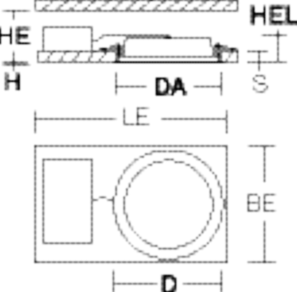 LED-Einbaustrahler 18W TOLEDO FLAT 1LED 2700-6500K Dimmung DALI 2300lm Alu IP54