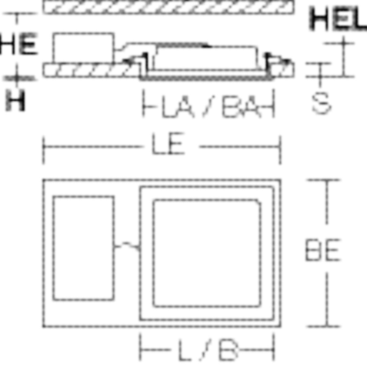 LED-Einbaustrahler 19W TOLEDO FLAT 1LED 2700-6500K Dimmung DALI 2250lm Alu IP54