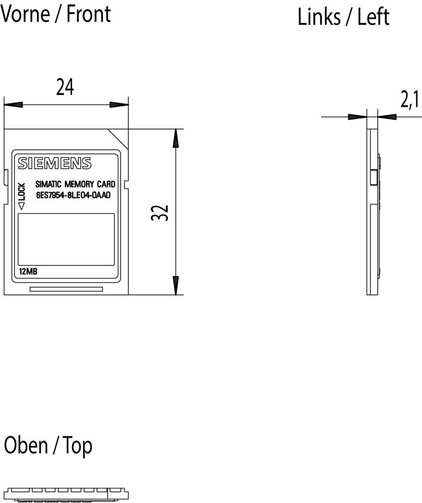 SPS-Speichereinheit FLASH EPROM 12000kByte