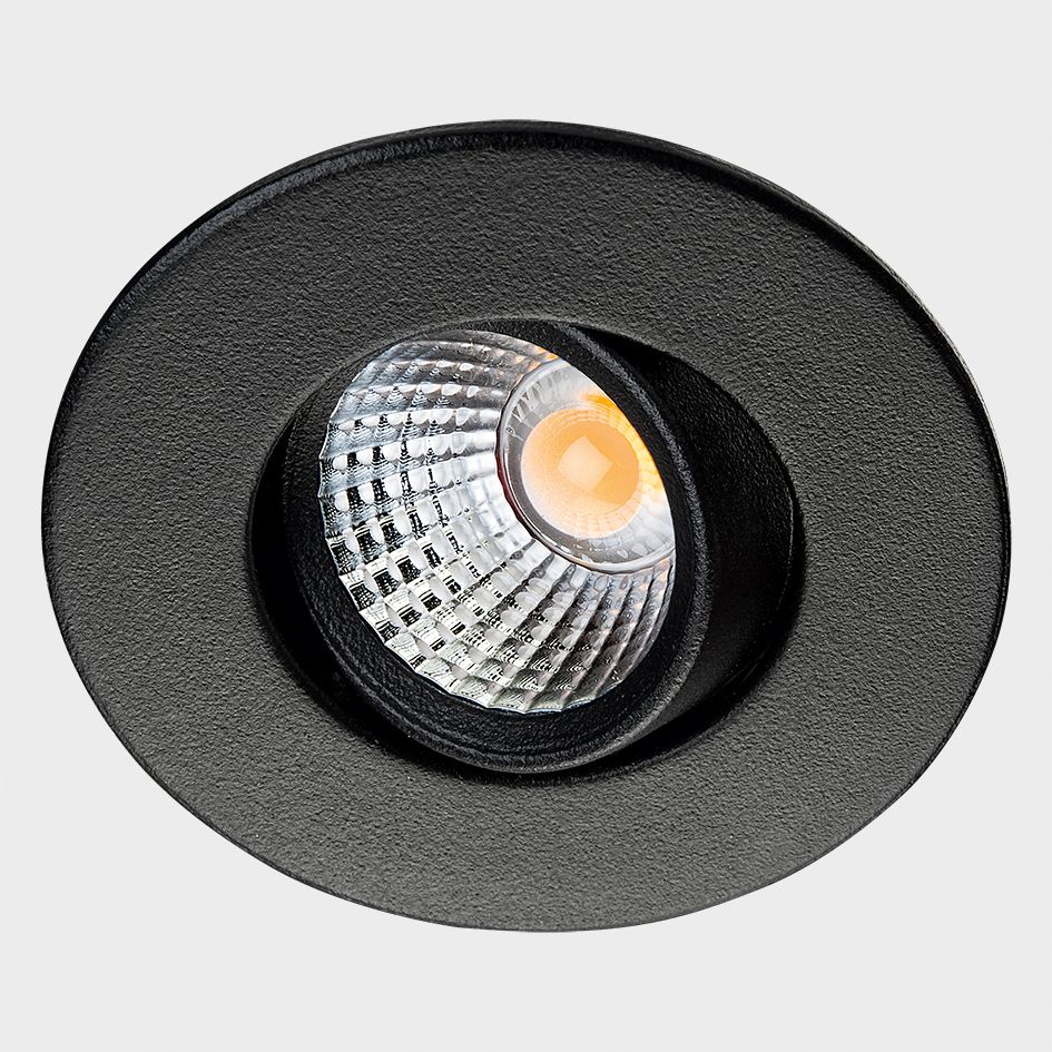 LED-Einbaustrahler 4W NANO 2700K 240lm Konv ws 1LED Alu IP65 mt RF:hochglänzend