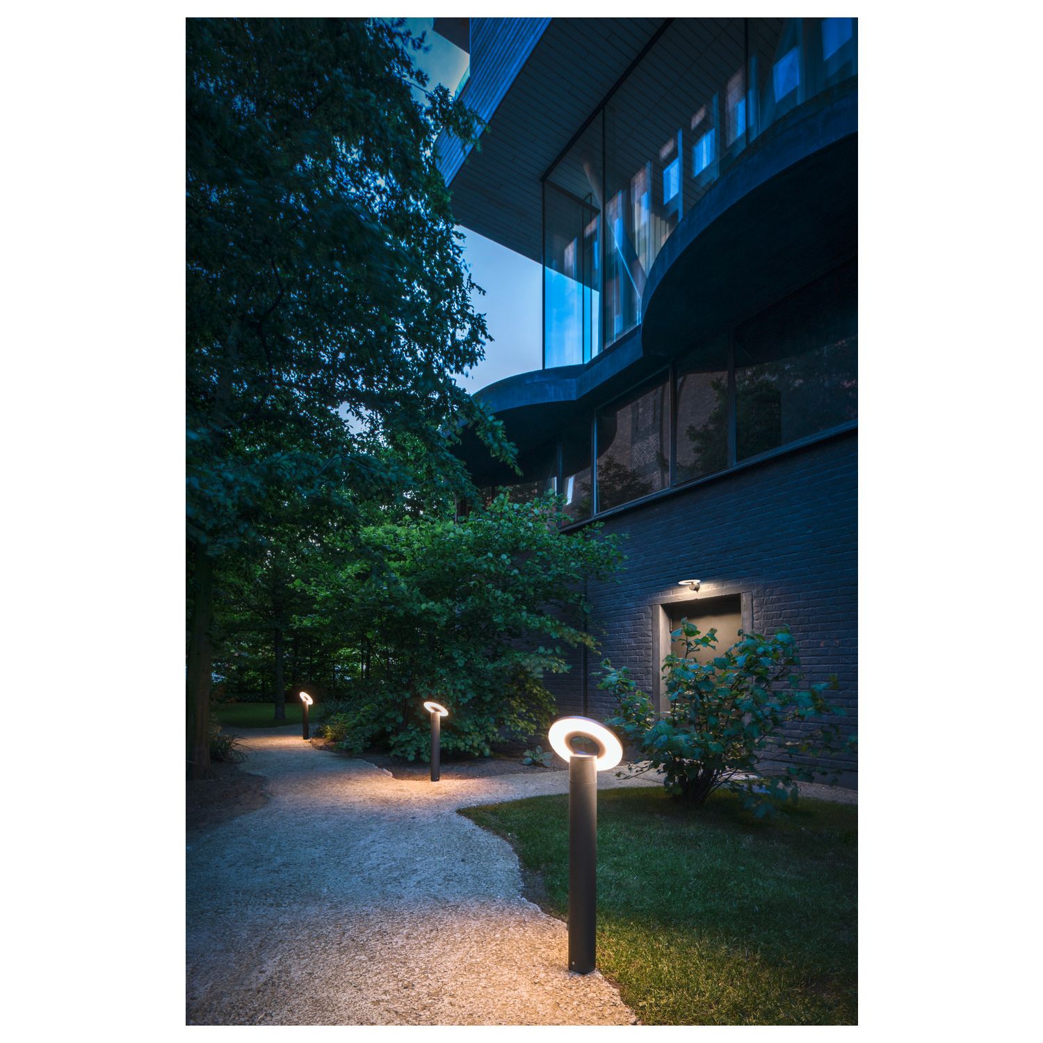 LED-Pollerleuchte 9,2W IP65 3000K 670lm anth 1LED Alu Kst_opal