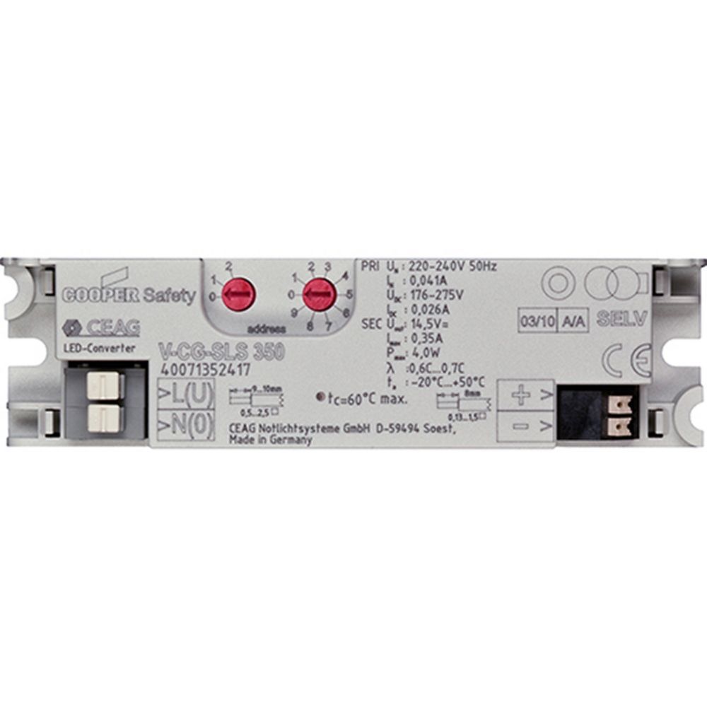 LED-Trafo 4W 350mA 14,5V IP20 Kstgeh dyn 110x21x30mm