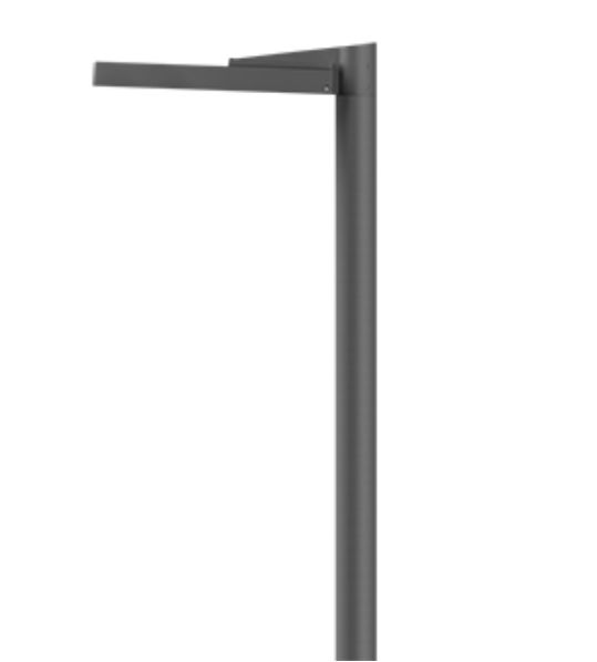 LED-Aufsatzleuchte 54W 76mm 4000K Alu 6258,2lm anth elektr.Trafo Kst_tr IP66
