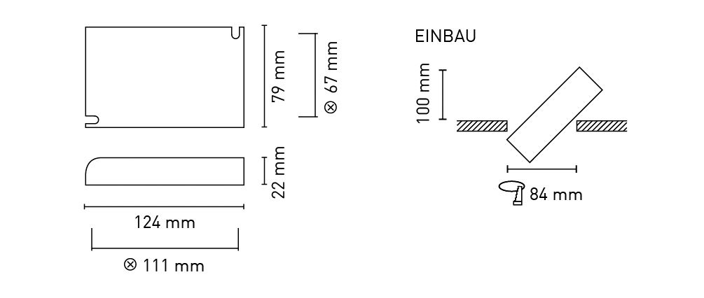 LED-Steuerung 2-40W 750mA 53V IP20 1-10V Dimmung 1-10 V Kstgeh dyn 124x79x22mm
