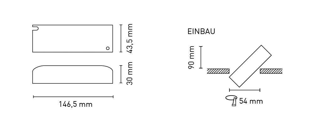 LED-Trafo 5-34W 250-700mA 10-50V IP20 Kstgeh stat 146,5x43,5x30mm