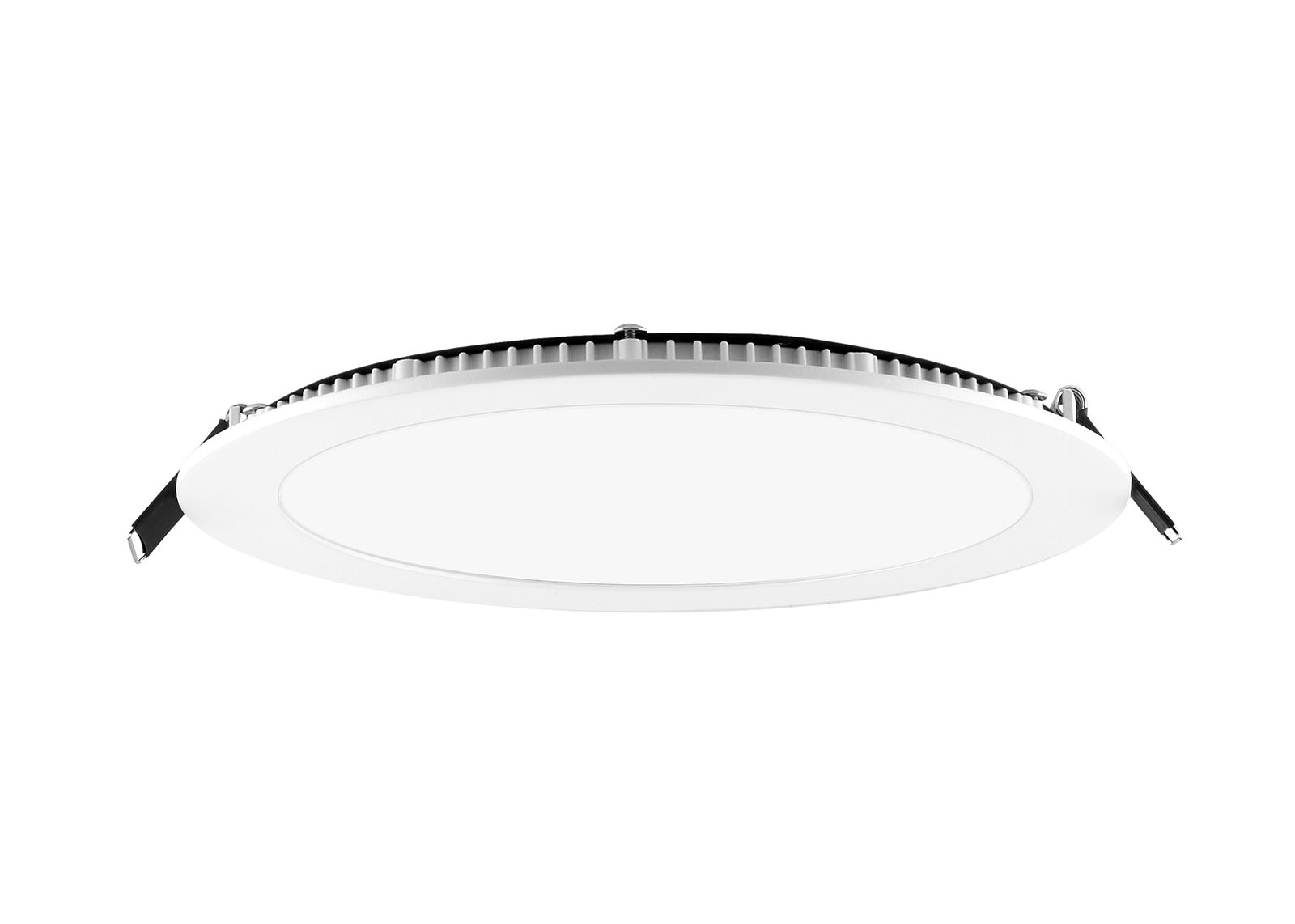 LED-Einbaustrahler 12-18W 3000-4000K Alu 1490lm Konv 1LED IP44 ws mt Ø/EB0-205mm