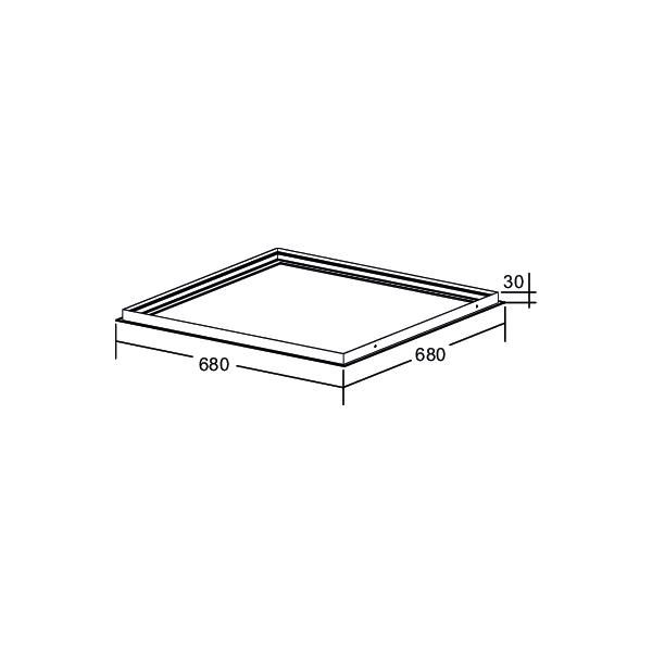 Einbaurahmen ws ST L680mm B680mm H30mm
