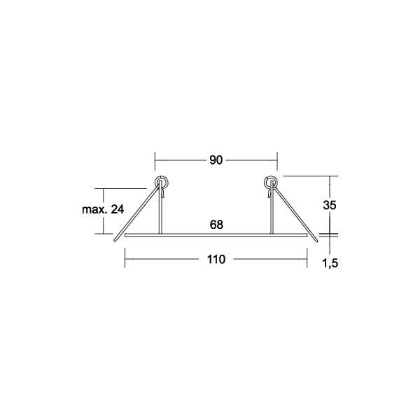 Reduzierring edst ST Ø110mm H1,5mm