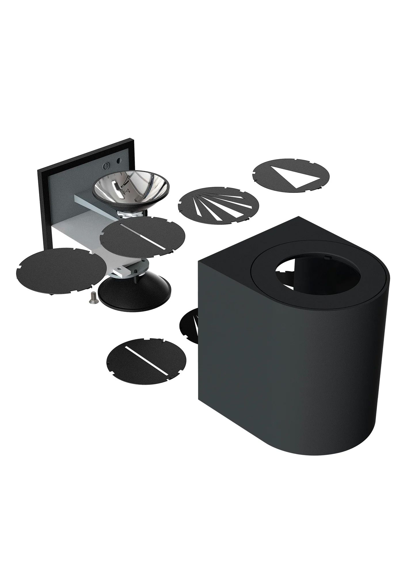 LED-Up/Down Leuchte Canto 2 10,6W 3000K 500lm sw Konv IP44 100x87x104mm