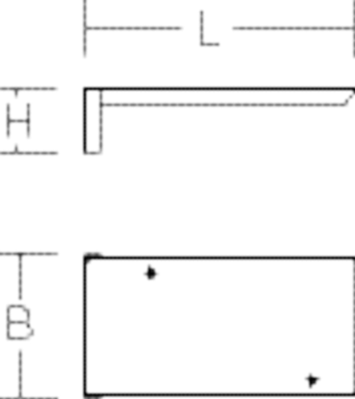 Befestigungsset ws ST L252mm B133mm H60mm