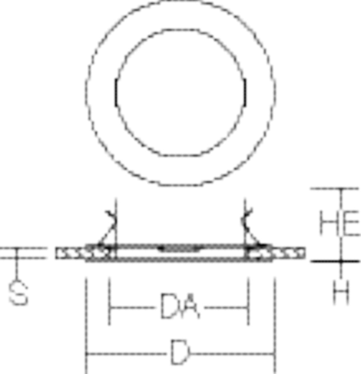 Einbaurahmen anth ST Ø560mm H1mm