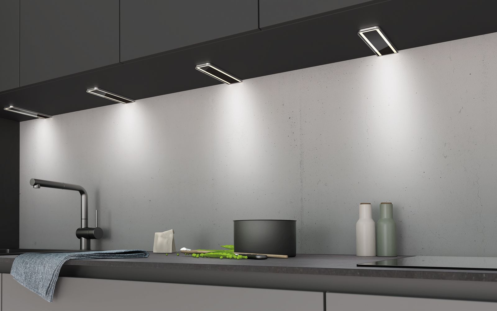 LED-Möbelleuchte 6,5W 4000K 210lm sw Konv IP20 200x60x8mm