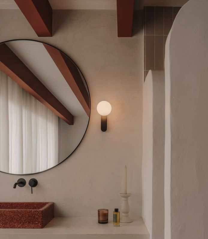 LED-Wandanbauleuchte Perlina 8,8W 391lm 2700-4000K sw Konv IP44 237x57x150mm