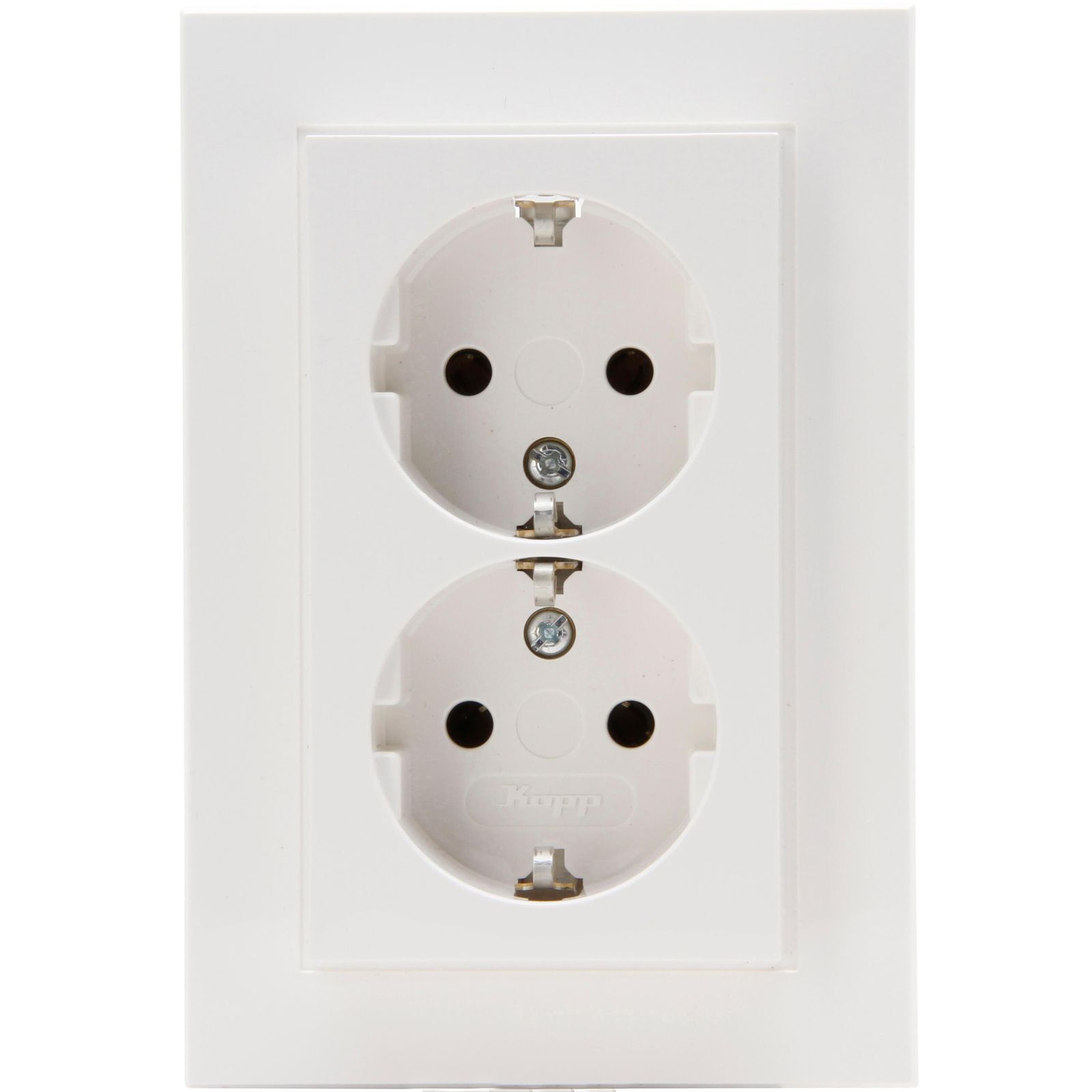 Steckdose 2f rws glz UP IP20