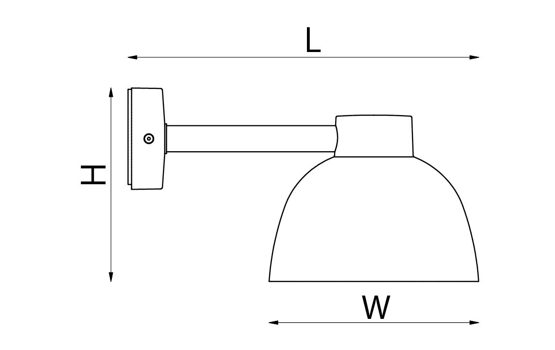 LED-Decken-/Wandleuchte HERNING 17W rost 3000-4000K 1300lm Konv IP65