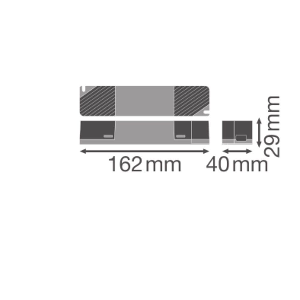 LED-Trafo 30W 24V IP20 Kstgeh stat 162x40x29mm