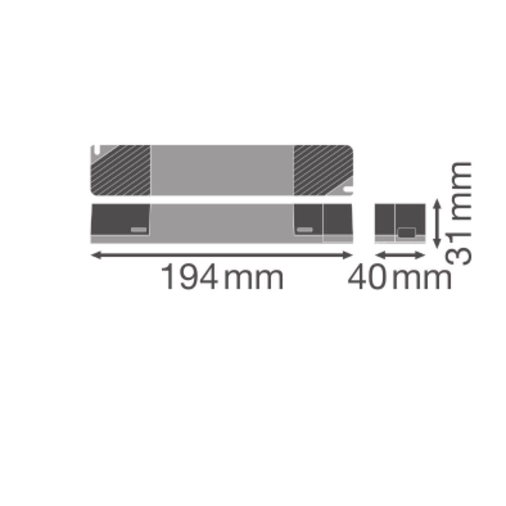 LED-Trafo 60W 24V IP20 Kstgeh stat 194x40x31mm