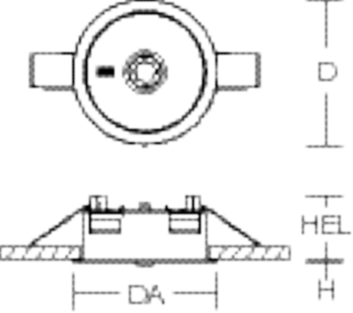 LED-Sicherheitsleuchte LUCIO 2 3,3W 1LED 4000K 240lm Einb IP20 auto.Selbstt