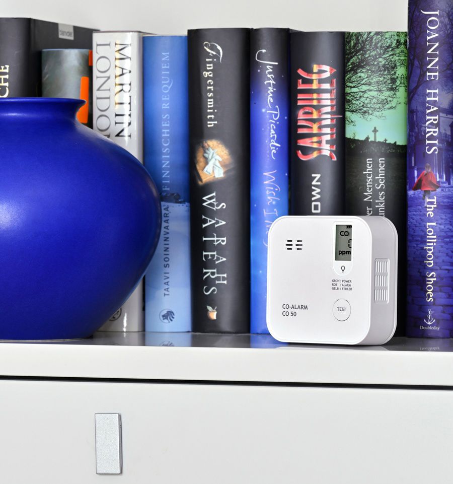 Kohlenmonoxidmelder 85dB autark Batt 3V DC ws Standalone Aufb