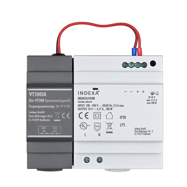 Lade-Netzteil Video 28V DC 2Draht IP20 Hutschiene 4Tln
