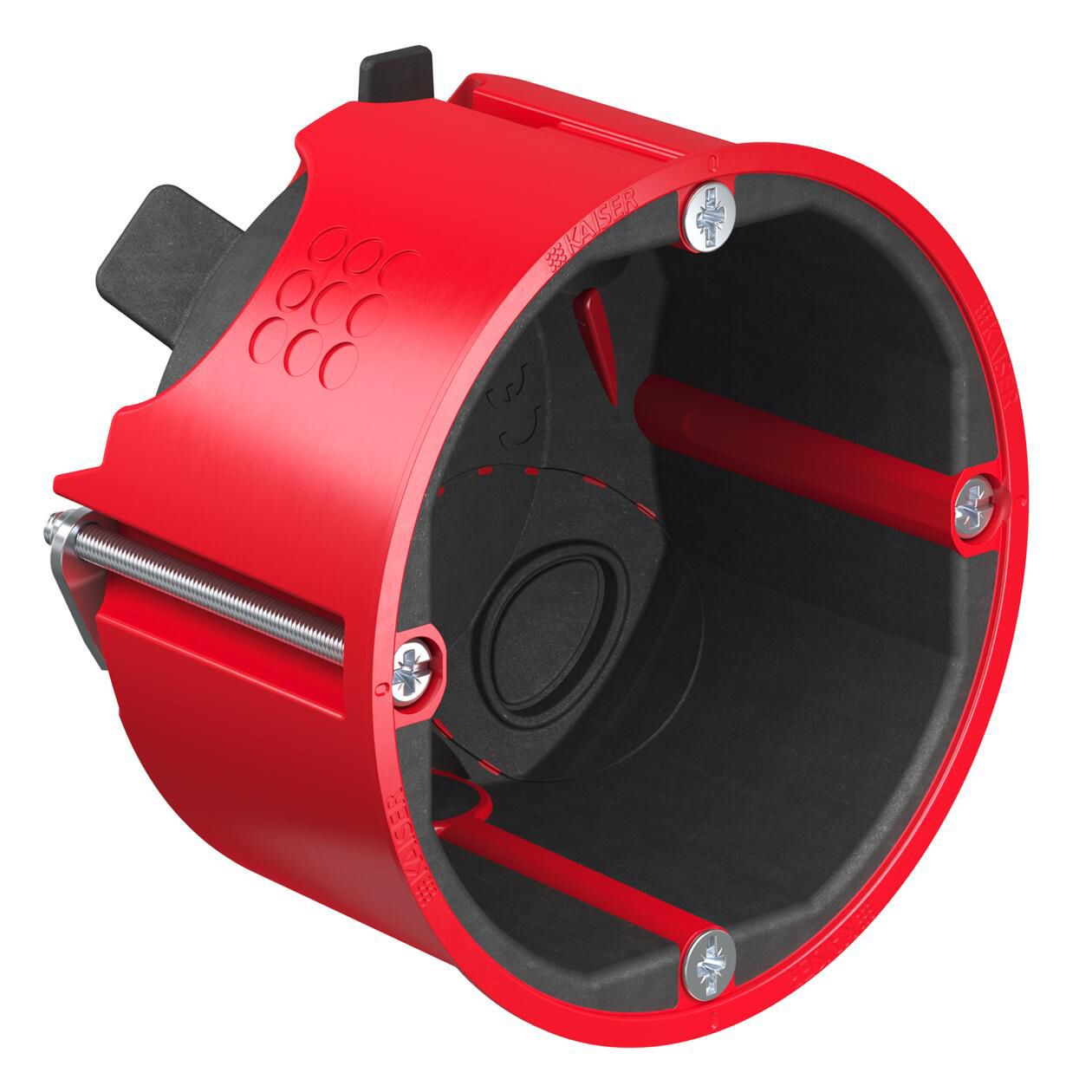 BSdose E90 HW luftd Ø68x49mm Kst rnd IP30 Brandschutzdose 68x68x49mm