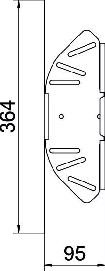 Gelenkbogen_kompl var ST horiz 60x100mm int.Verb integrierter Verbinder60x100mm