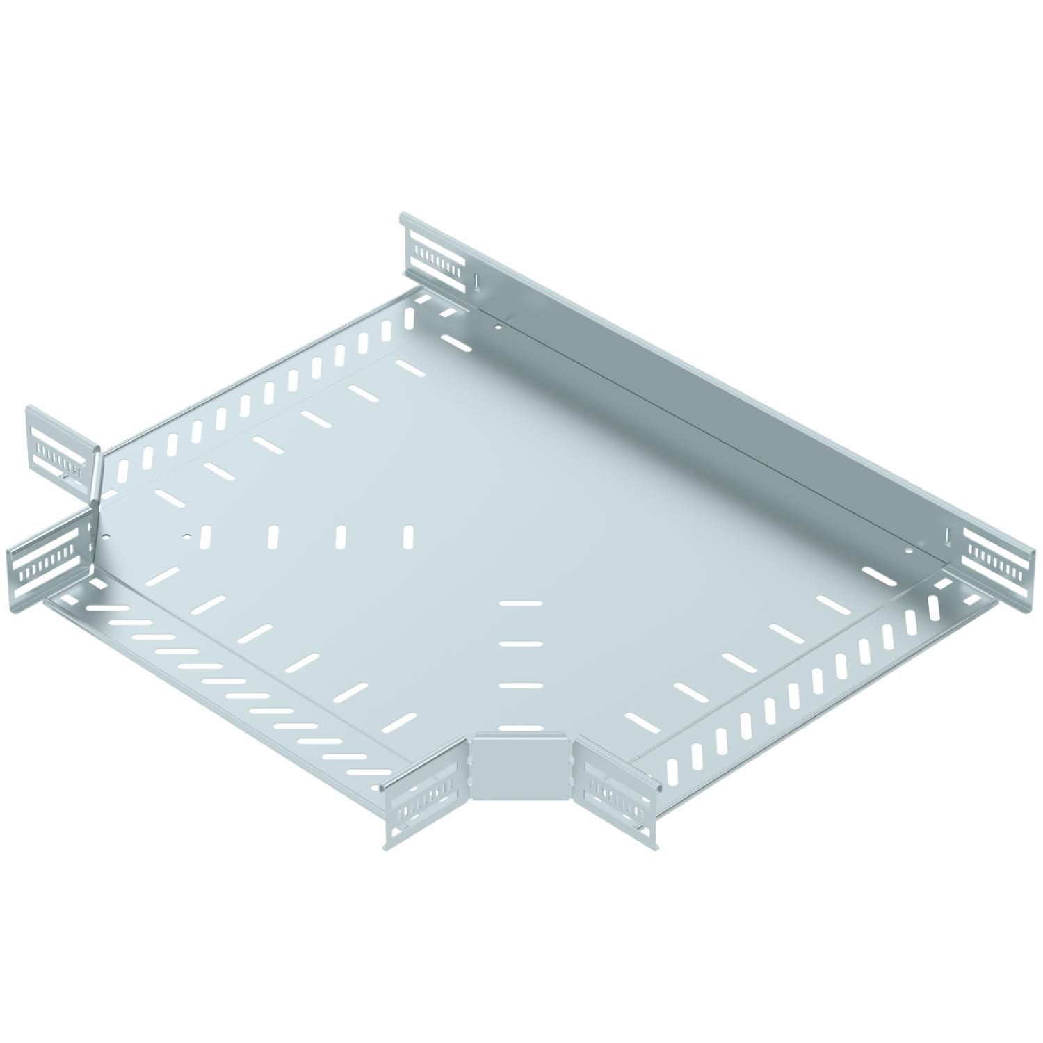 T-Stück Kabelrinne ST 60x400mm vz horiz int.Verb f.Funktionserh