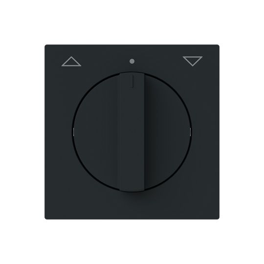 Drehknopf Jalousie tief-sw mt Pfeile Symbol Jalousie