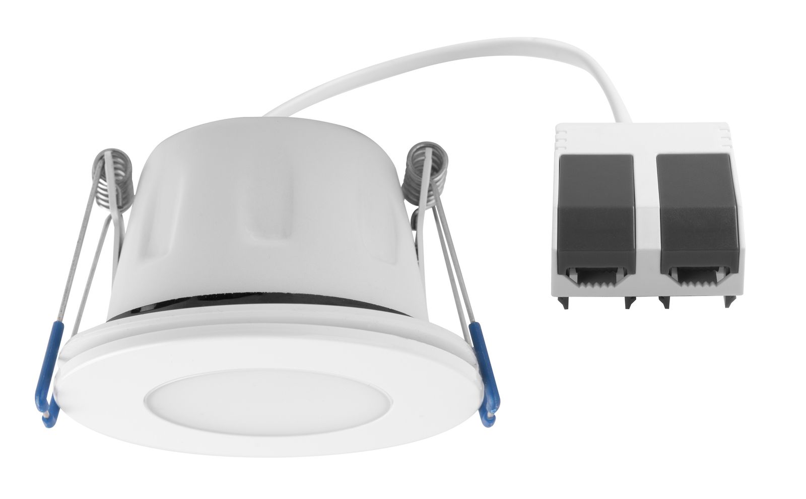 LED-Einbaustrahler 5,5W TEGO SLIM 4000K 450lm ws 1LED Kst IP65 mt Ø/EB68mm
