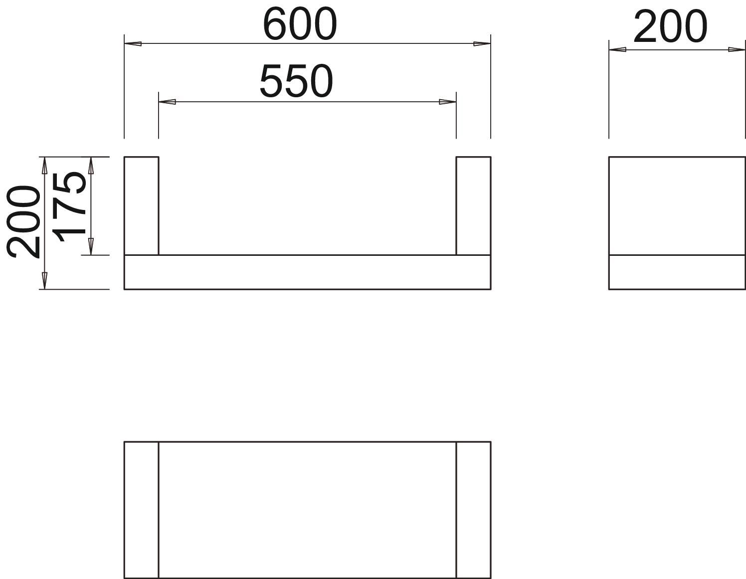 Zugentlastung-BS 600x200mm 25mm