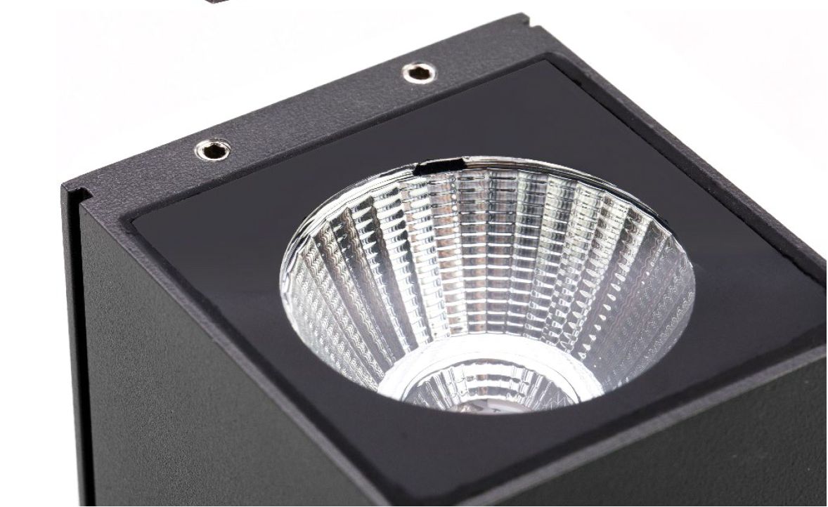 LED-Up/Down Leuchte 14W 3000K 800lm anth Konv IP65 62x62x200mm