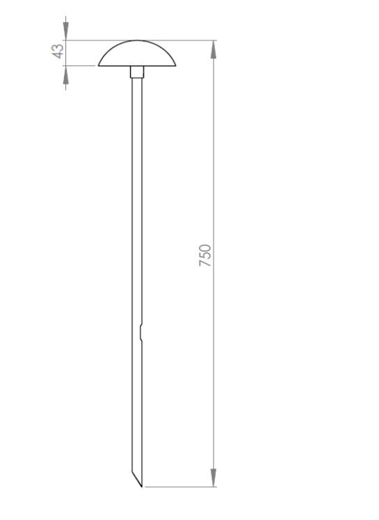 LED-Wegeleuchte 6W IP54 3000K 550lm anth 1LED Alu Kst_opal