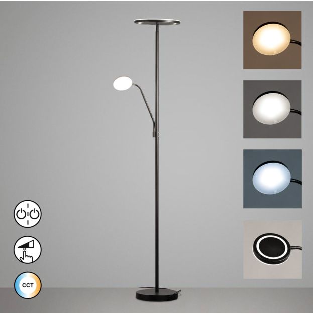 LED-Stehleuchte 36,5W Sorento 2700-4000K 1LED 4660lm elektr.Trafo dir/indir sw