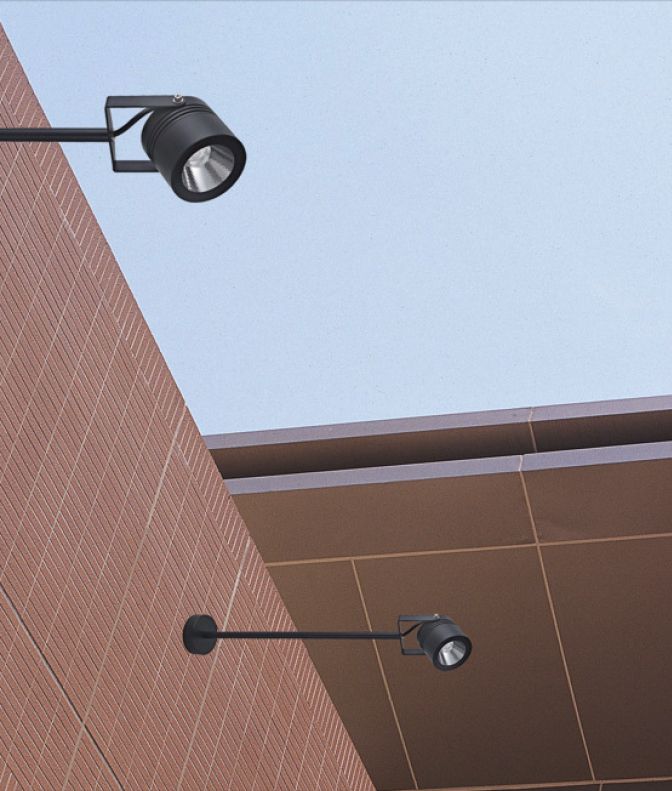LED-Wandanbauleuchte 15W 3000K 1680lm sw Konv IP54 Ø100x680mm