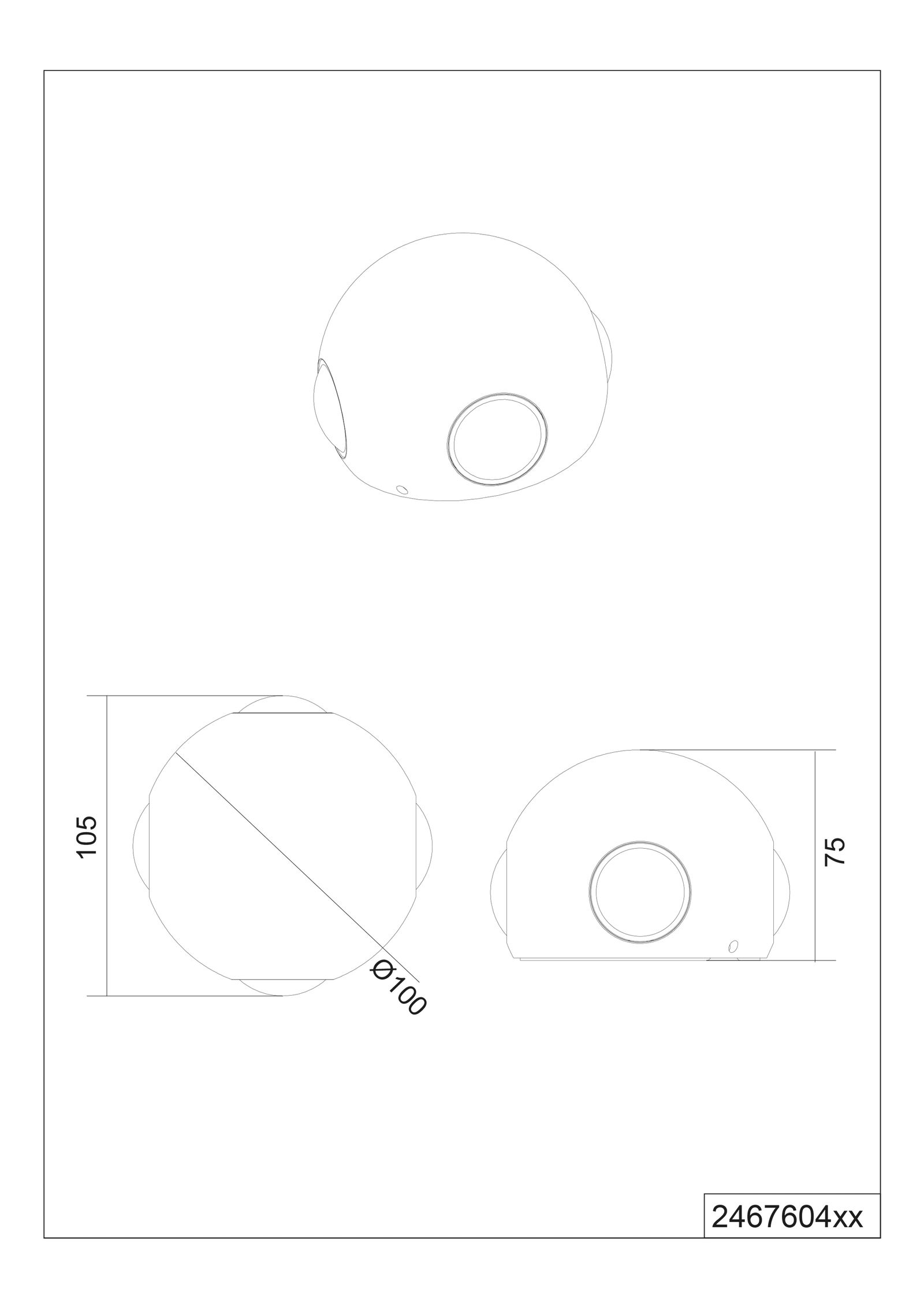 LED-Wandanbauleuchte AVISIO 8W 3000K 800lm ws Konv IP54