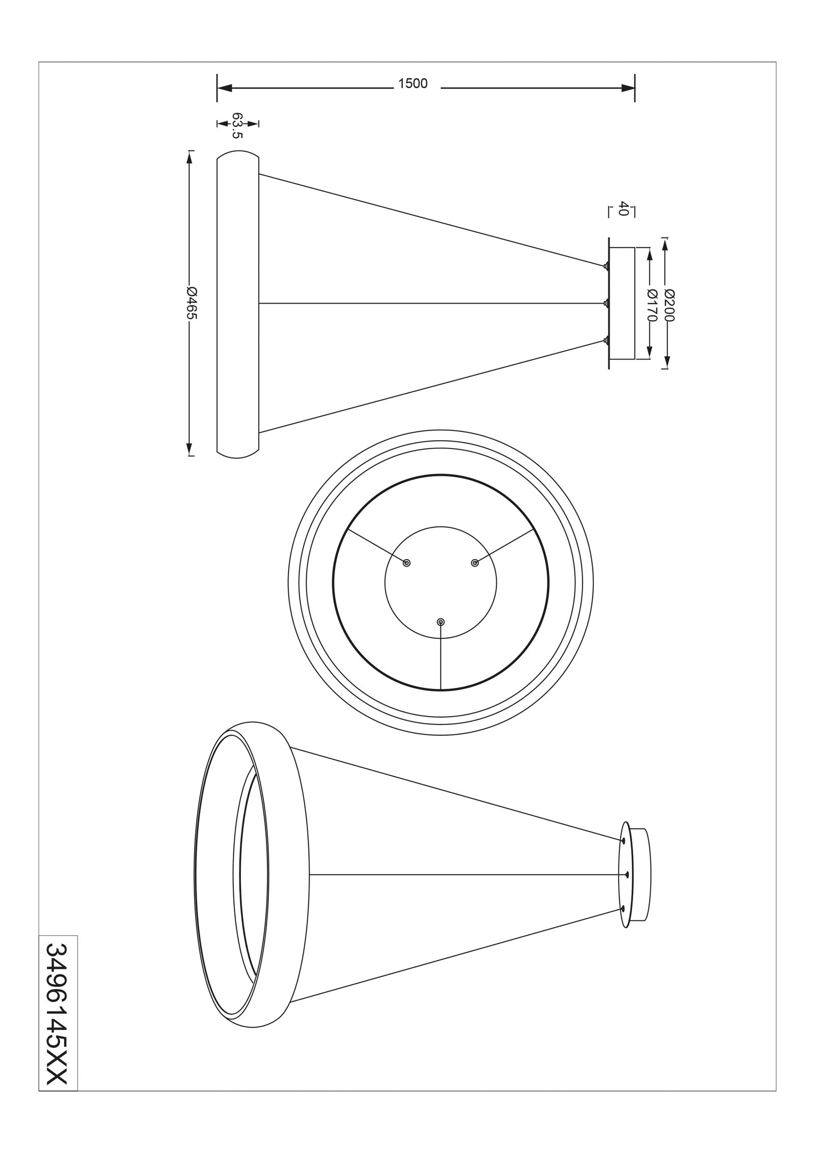 LED-Pendelleuchte 29W Cardon 2300-4000K 3300lm 1LED LED nicht austauschbar sym