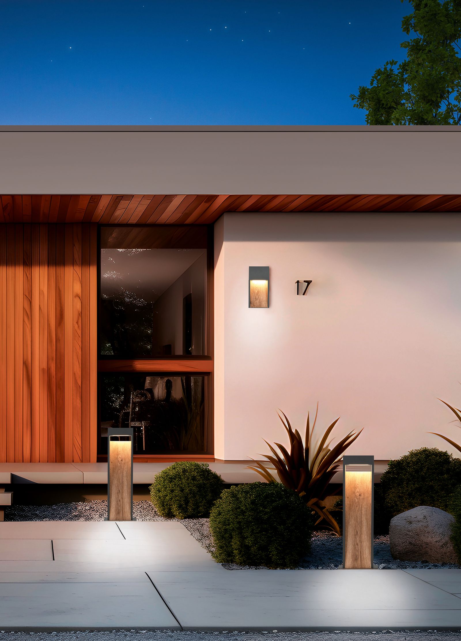 LED-Pollerleuchte 11W SALMON IP44 3000K 1200lm 1LED anth Alu Kst_opal