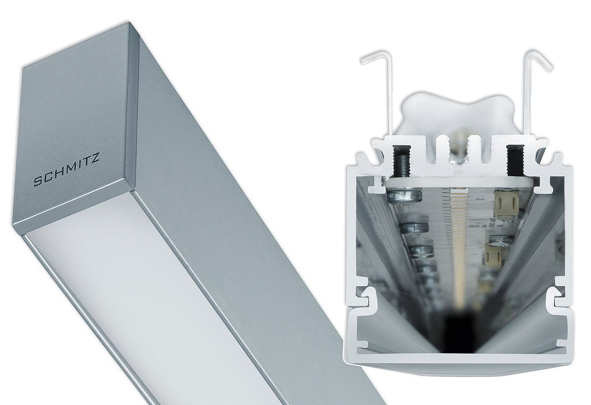 LED-Leuchteneinsatz 52W STRONG 40 3000K 5900lm 1LED elektr.Trafo IP20 al