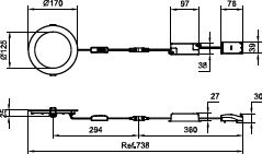LED-Einbaustrahler 12W Ledinaire Konv ws 3000-6500K 1LED 1200lm Alu IP20 mt