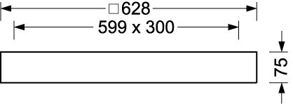 Aufbaurahmen ws Alu L628mm B628mm H75mm