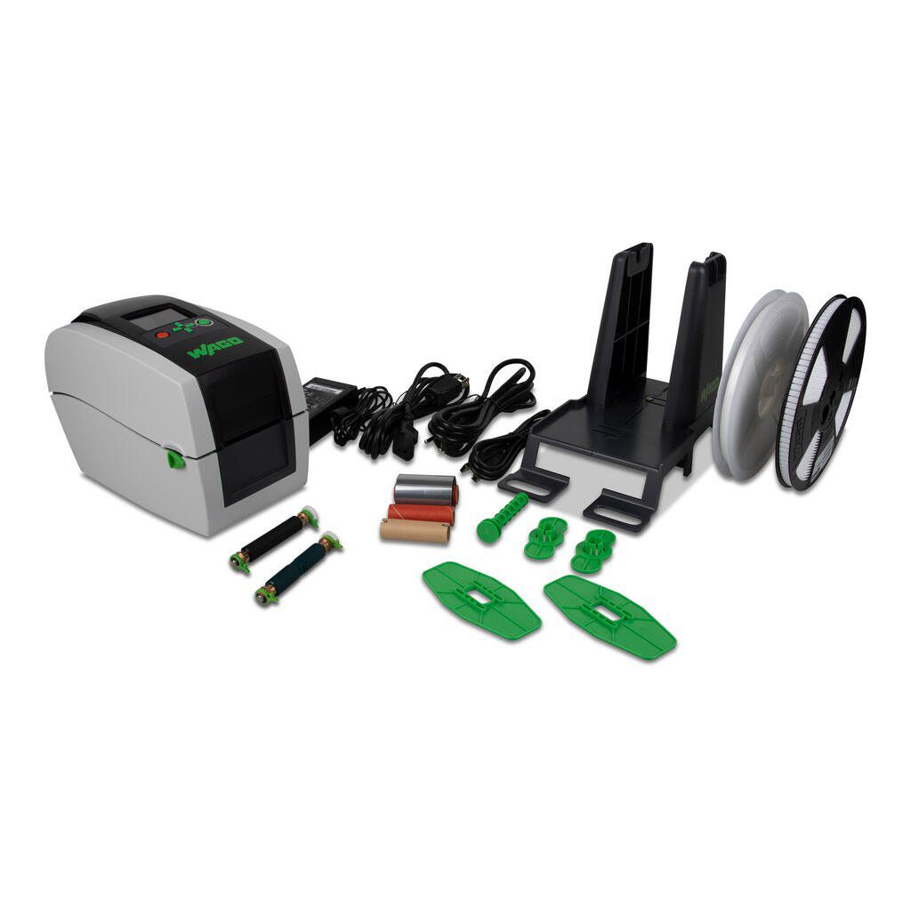 Beschriftungsgerät Thermotransfer PC f.Etikett elektr Etikett 1-6Zeil 300dpi