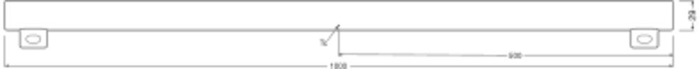 LED-Linienlampe S14s 9,9W 2700K 1055lm F dim ws mattiert dimmbar 190° AC 220-240V
