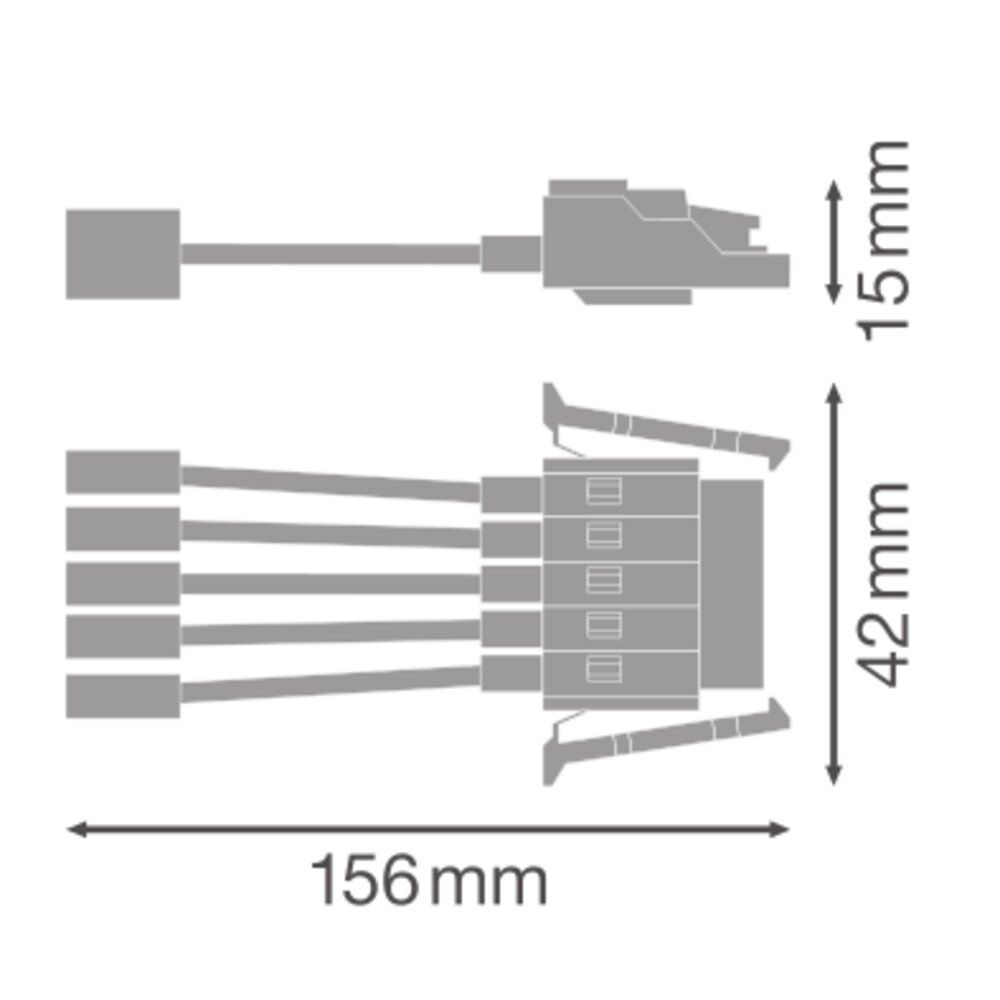 End-Einspeisung ws 5p 156mm
