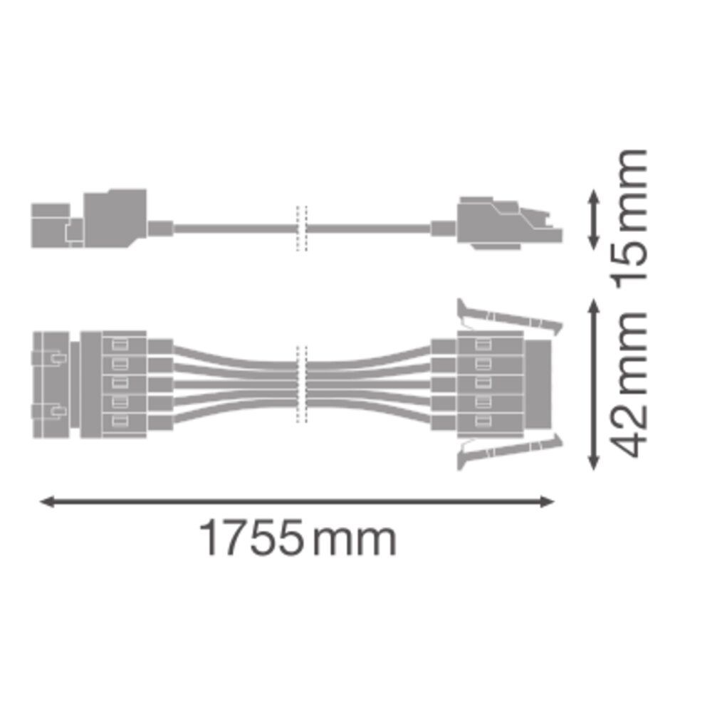 Durchgangsverdrahtung ws 5p 1755mm