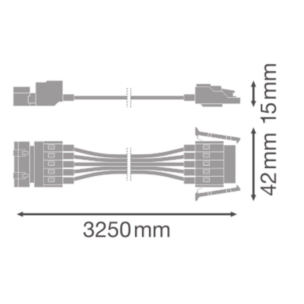 Durchgangsverdrahtung ws 5p 3000mm