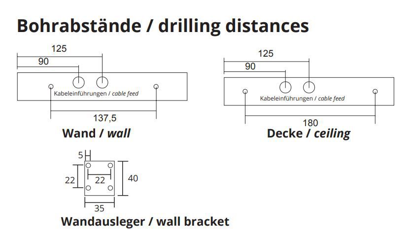 LED-Sicherheitsleuchte 5,3W 190lm IP43 1LED Aufb/Einb 24m eins/zweis ÜberwBaust